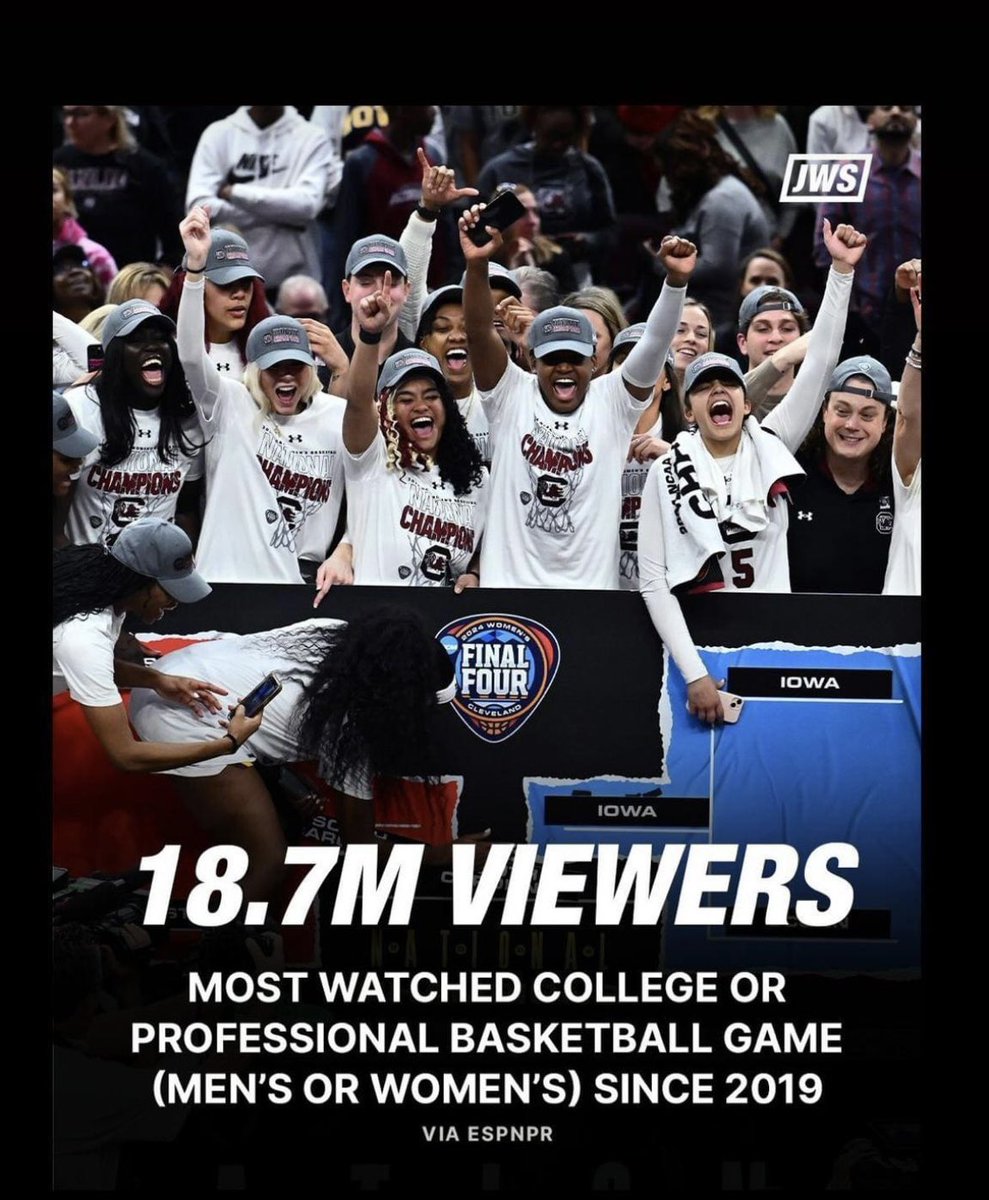 ToddYelton's tweet photo. Everyone Watches Women’s Sports. https://t.co/j4HkRplhiO