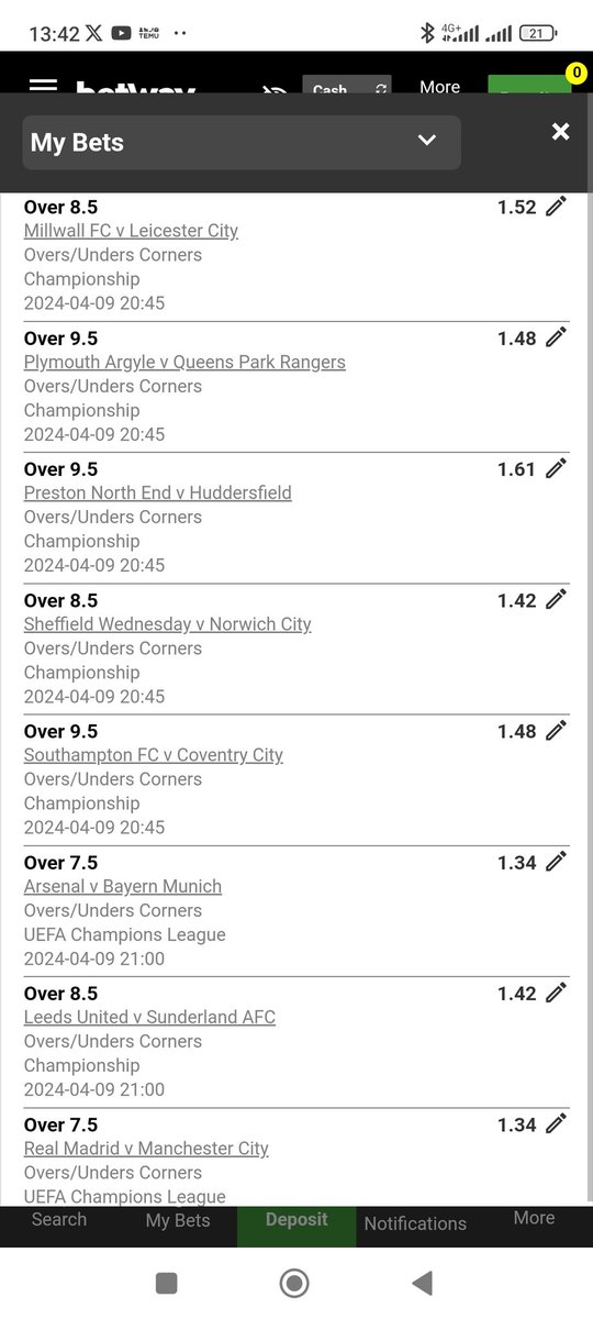 19 odds
X6EFE0539