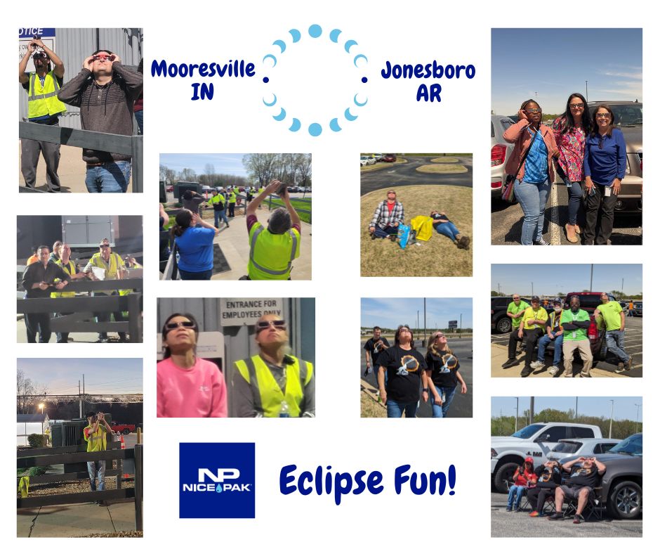 It’s not every day that the direct path of the Solar Eclipse includes both of our US production locations. At our Arkansas and Indiana facilities, we enjoyed every minute of this once-in-lifetime event! #NicePakPeople
