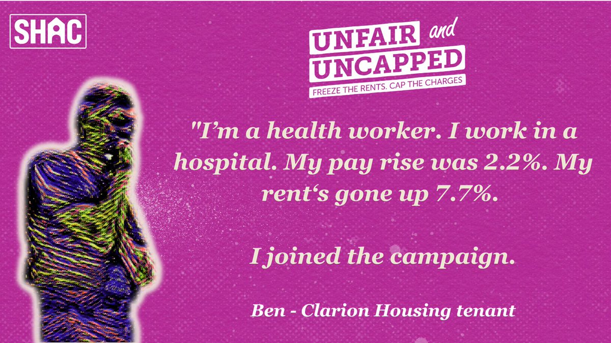 The housing association sector continues to make huge surpluses from rent & service charge income. Meanwhile, tenants & residents like Ben are squeezed ever harder by rent & service charge rises.

They're #UnfairAndUncapped. Freeze rents. Cap service charges.

Join us, sign the…