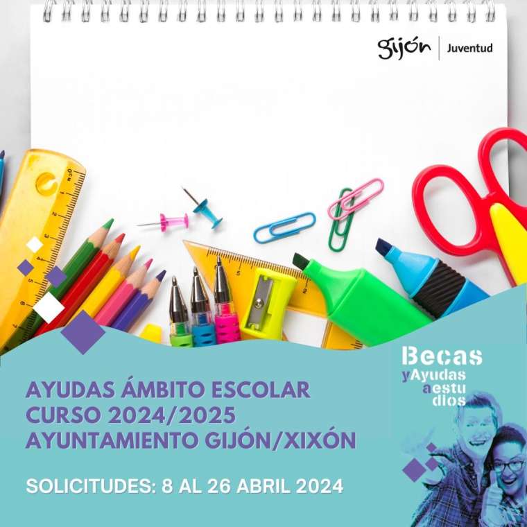 🏫  Abierto el plazo para solicitar las Ayudas en el Ámbito Escolar del Ayuntamiento para el curso 2024/25 Las ayudas están destinadas al alumnado de segundo ciclo de Educación Infantil y Educación Primaria de colegios públicos y concertados ℹ️👉gijon.es/es/noticias/ab…