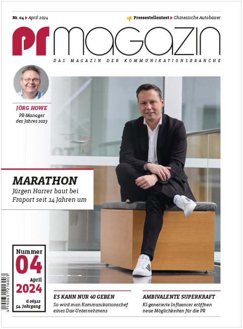 Die Titelstory im neuen prmagazin: Seit 14 Jahren leitet <a href="/JuergenHarrer/">Jürgen Harrer</a> die Kommunikation der <a href="/FraportAG/">Fraport AG</a>. Schritt für Schritt hat er seinen Bereich neu organisiert – doch erst jetzt kommt er seinem Ziel endlich nahe, sagt er.
👉 Alle Themen im April: prmagazin.de/april-ausgabe-…