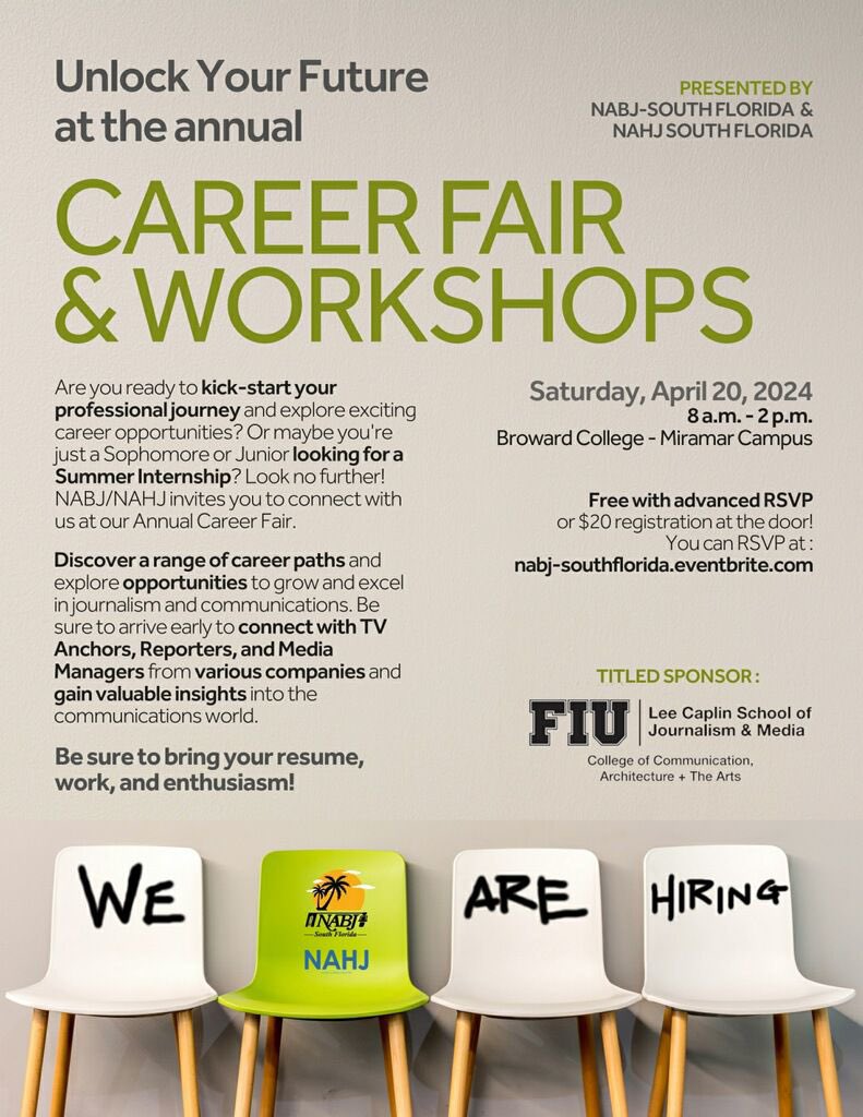📢 Calling all emerging journalists &amp; communication professionals! Don't miss out on the opportunity to network and explore career prospects at our career fair. Join us for a day of connections &amp; opportunities.

#Journalism #Communication #networking