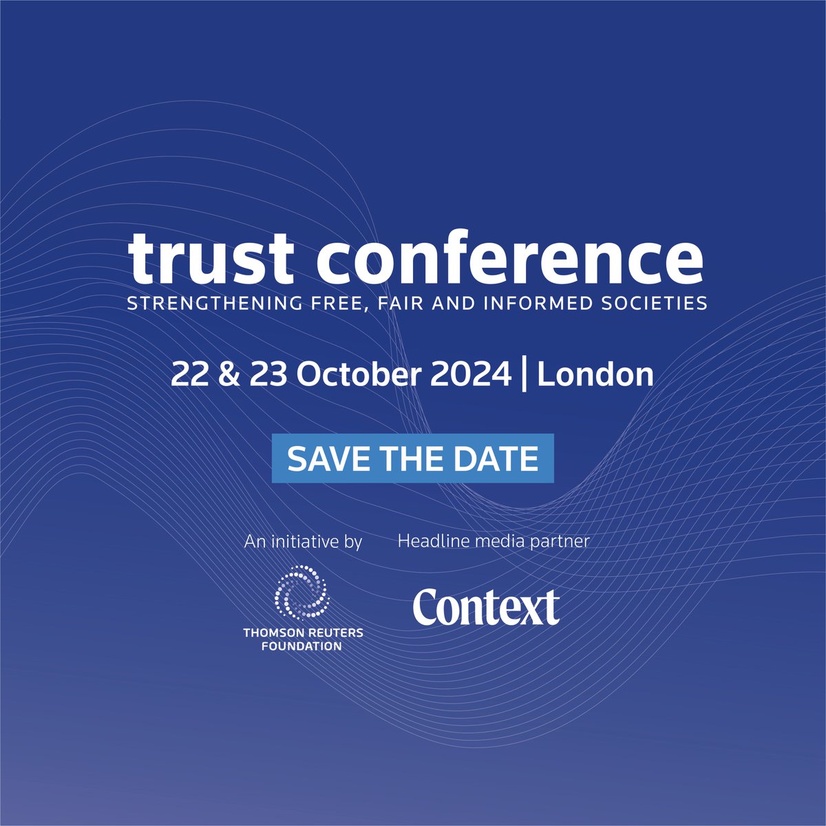 Back for its 12th year, @trustconf will bring together world experts in media freedom, socio-economic inclusion, sustainability and technology to discuss emerging threats to our societies and the solutions needed. Save the date to join us in October: bit.ly/3vL6ImA