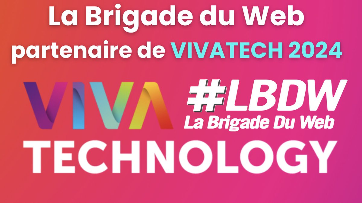 Très fière de vous annoncer que pour sa 5ème année consécutive, @LaBrigadeDuWeb est partenaire de #VivaTech 2024 🗓️ du 22 au 25/05 Pour rappel en 2023 c'était : ✅919 millions de personnes touchées sur les réseaux sociaux, ✅5 millions de spectateurs pour la chaîne VivaTech…