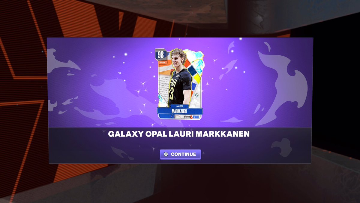 Clutchtime Offline 50 WINS DONE! Welcome to the squad Galaxy Opal Lauri Markkanen. #NBA2K24