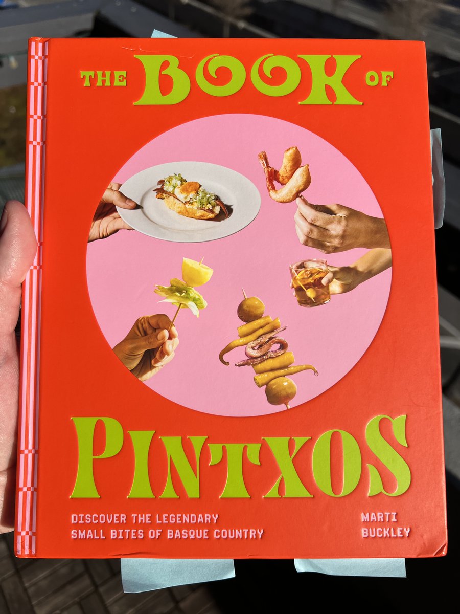 Happy pub day to @martibk, whose THE BOOK OF PINTXOS hits shelves at last! It's the definitive exploration of those small bites that glory the bar tops in the Basque Country and around which so much of its social life is structured.