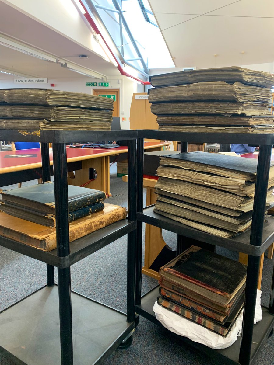 Another day back in the archives!! With more directories and a large pile of rate books!! 😁 #househistory #househistories #archives