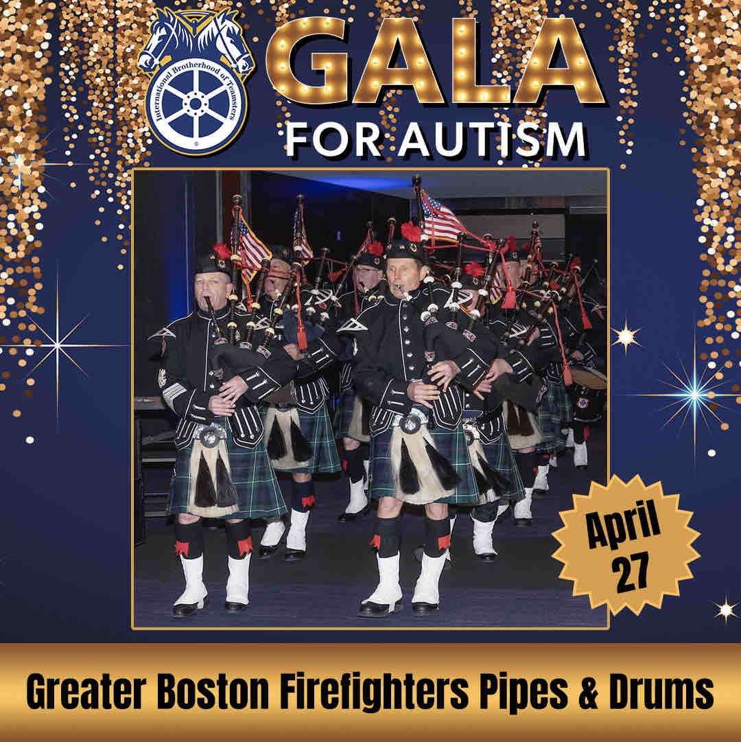 The Greater Boston Firefighters Pipes and Drums will be back at the #Teamsters Local 25 #Autism Gala. 📅 April 27, 7 - 11pm 📍 BCEC 💲 $60 includes dinner stations, select 🍷🍺 Purchase tickets and raffles here: teamsters2024.eventbrite.com