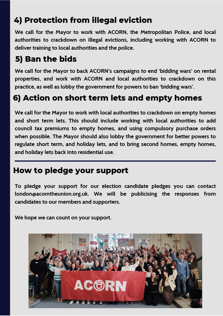 We're asking all London mayoral candidates to support @ACORNLDN common sense demands. 📢No tolerance for bad LLs & illegal evictions, control rents and bidding, boot bailiffs & action on empty homes Send an email showing your support!👇👇 acornuk.good.do/london/londonm…