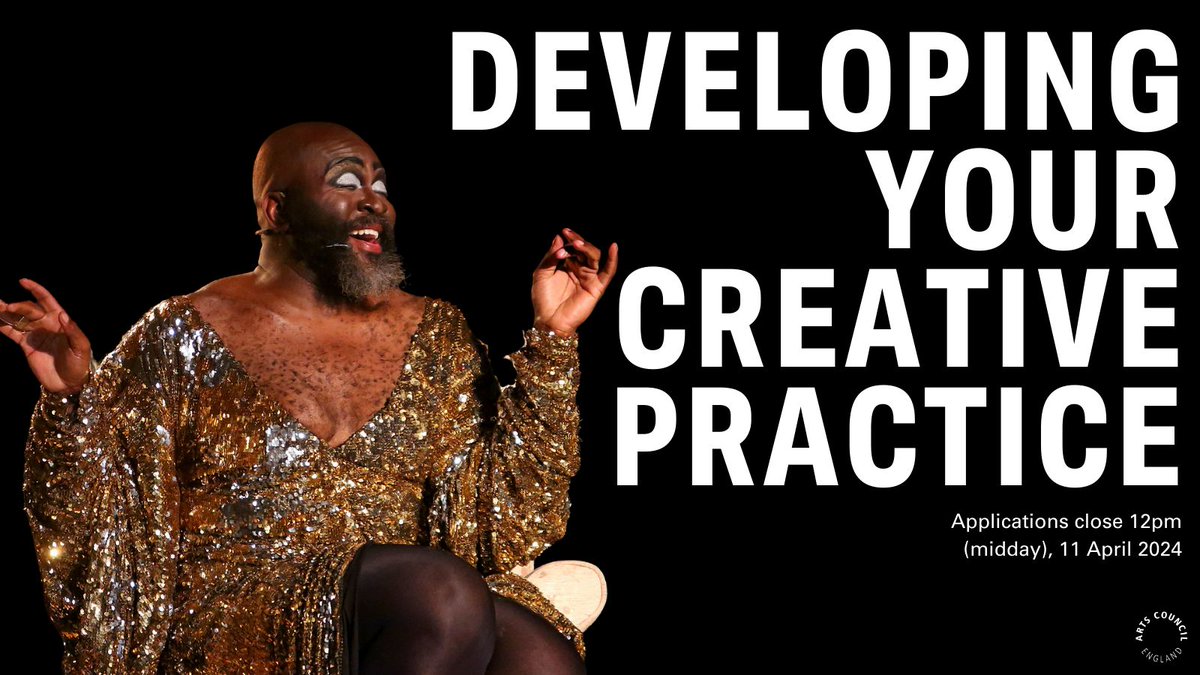 📢 Deadline approaching 📢 Applications for round 20 of Developing your Creative Practice (DYCP) close in a few days, at 12pm (midday) on Thursday 11 April. 🔗 Find out more about the fund and future rounds 👉 buff.ly/3PIi14q