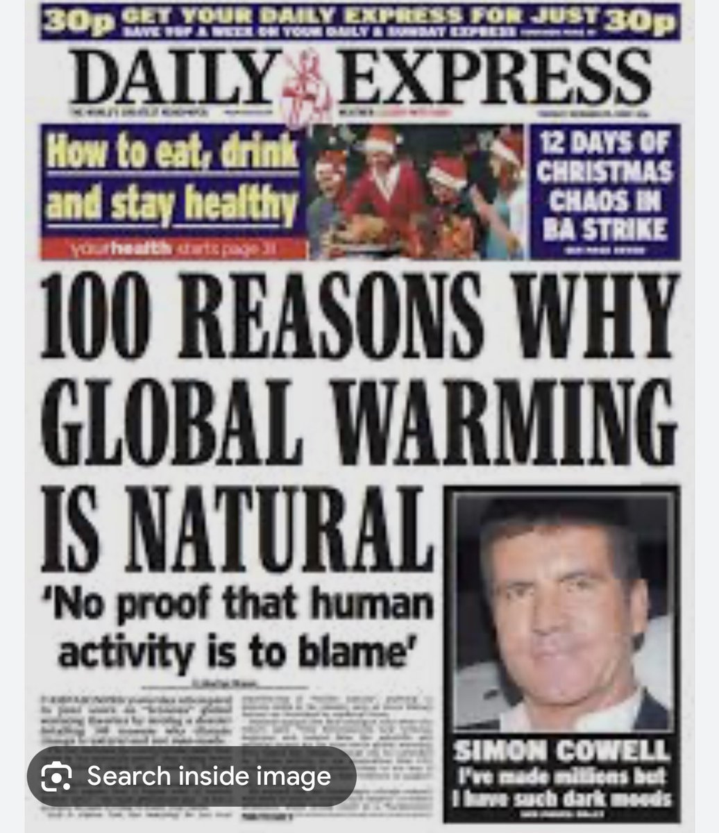 The Daily Express, a newspaper which has consistently denied and lied about climate change science, is now warning that British farming is under threat because of the freak weather we are seeing. Context: youtu.be/cS-Ryd8zGPk?si…