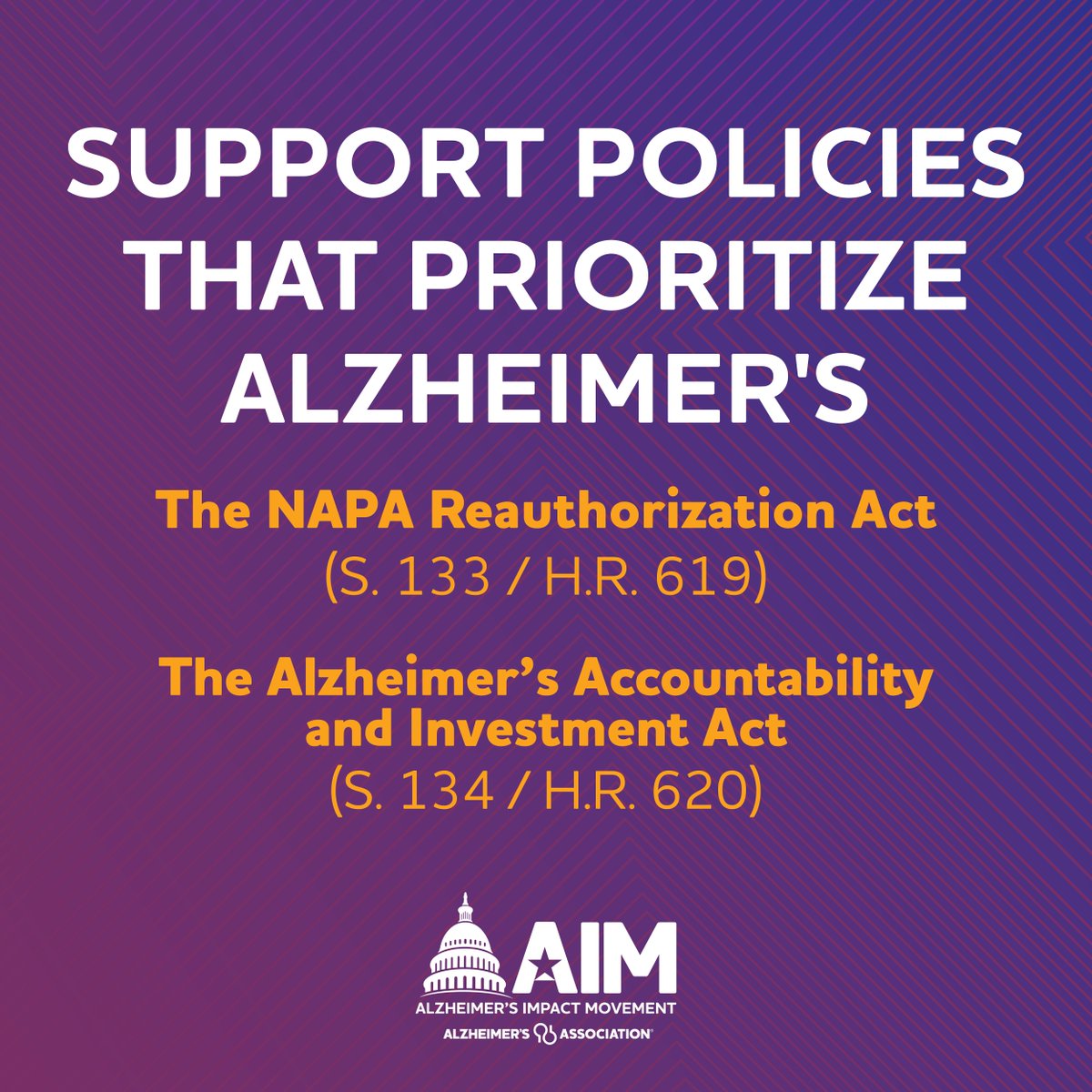 As our advocates meet with policymakers on Capitol Hill today, YOU can amplify their message! Ask your members to renew our nation’s commitment to fighting Alzheimer’s and dementia by reauthorizing the #NAPAAct and #AlzInvestmentAct. p2a.co/nL2ZaZd #alzforum