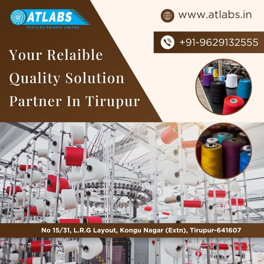 Your Reliable Quality Solution Partner in Tiruppur.....

#textiles #testingservices #ISO9001:2015 #ReliableQuality, #testinglab, #testingpartner, #bestquality, #trustedtextile, #TextileTesting, #topnotchgarments, #qualitytesting, #premiertextile #qualityassurance #FabricTesting