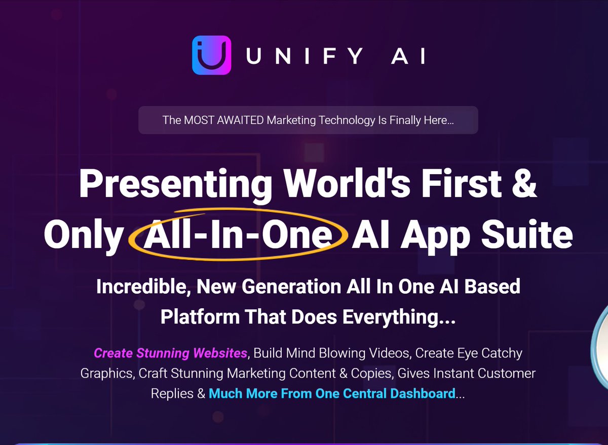 Unify AI Review: Create Stunning Websites, Build Mind Blowing Videos, Create Eye Catchy Graphics, Craft Stunning Marketing Content & Copies, Give Instant Customer Replies and Much More From One Central Dashboard softtechhub.us/2024/04/09/uni… #AI #GraphicDesign #ContentCreation J Cole