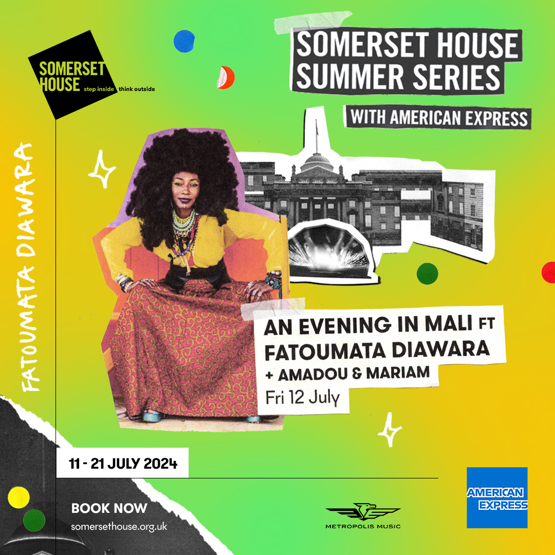 Thankful to announce that I’ll be performing in London this summer at the Somerset House alongside my special friends Amadou & Mariam! Don’t miss out on a special evening in Mali, we’ll be waiting for you Loveee ❤️❤️❤️🙏🏾 Tickets available @TicketmasterUK