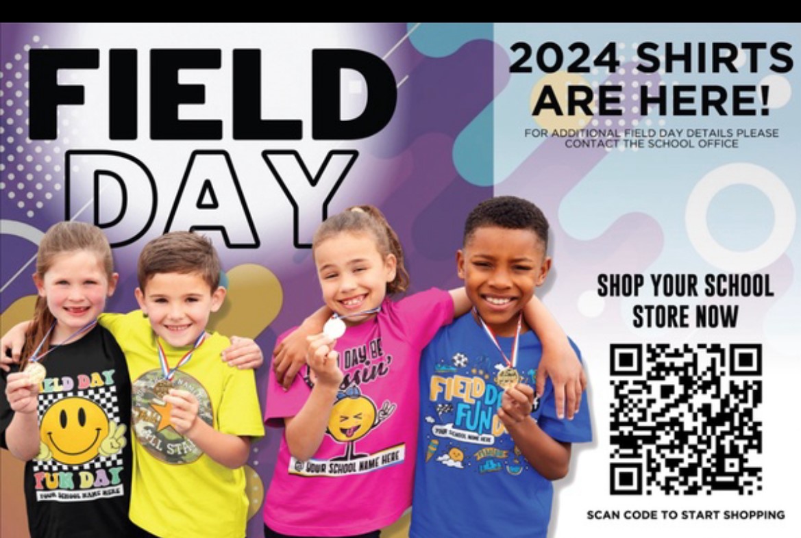 Field Day t-shirts are available online now until April 14th.  Scan the QR CODE or use the link below to order. stores.cedarstream.com/ingram_pye/sho… #southwestzone #Built4Bibb #showup