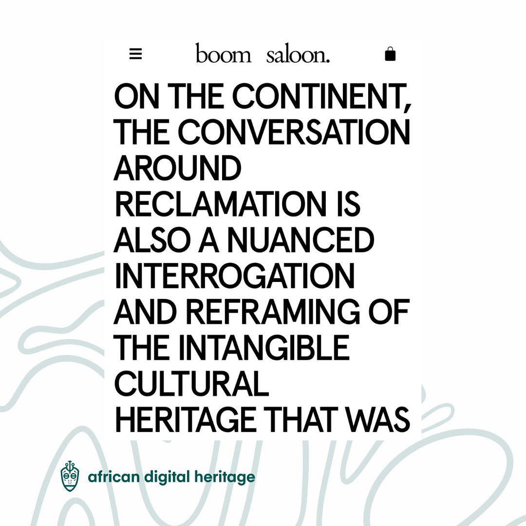 We've been featured in @boom_saloon's April Edition! Read our article 'We have always been sustainable', which details how cultural heritage holds the answers for sustainability. Click to read before the limited viewing option lapses. 🏃: boomsaloon.com/we-have-always…