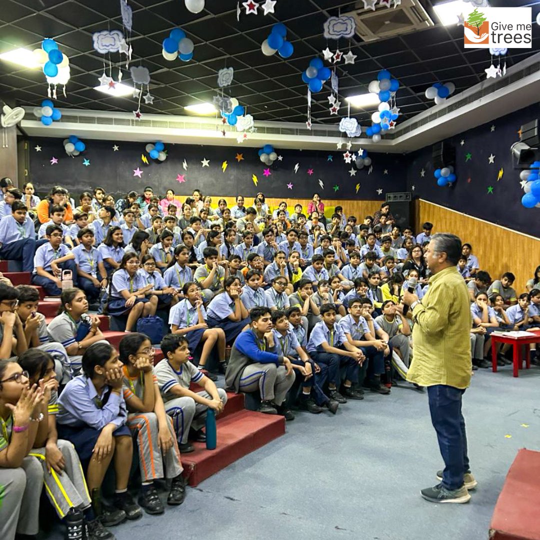 givemetrees's tweet photo. Students from Kothari International School in Sector 50, Noida, participated in an engaging session. They not only learned about nurturing plants but also gained valuable insights into environmental stewardship.☘️🌳

#givemetrees #educationalsession #environmentalconservation https://t.co/jUKRGDQ7nM