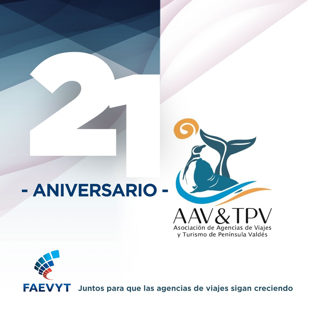 FAEVYT's tweet photo. Feliz 21° aniversario @aavytpv 🎉
➡️ Un saludo especial a sus integrantes. Seguimos trabajando por el crecimiento de las agencias de viajes y el turismo
#FAEVYTFederal #AAVyTPV #Aniversario https://t.co/WYcGM69mHp