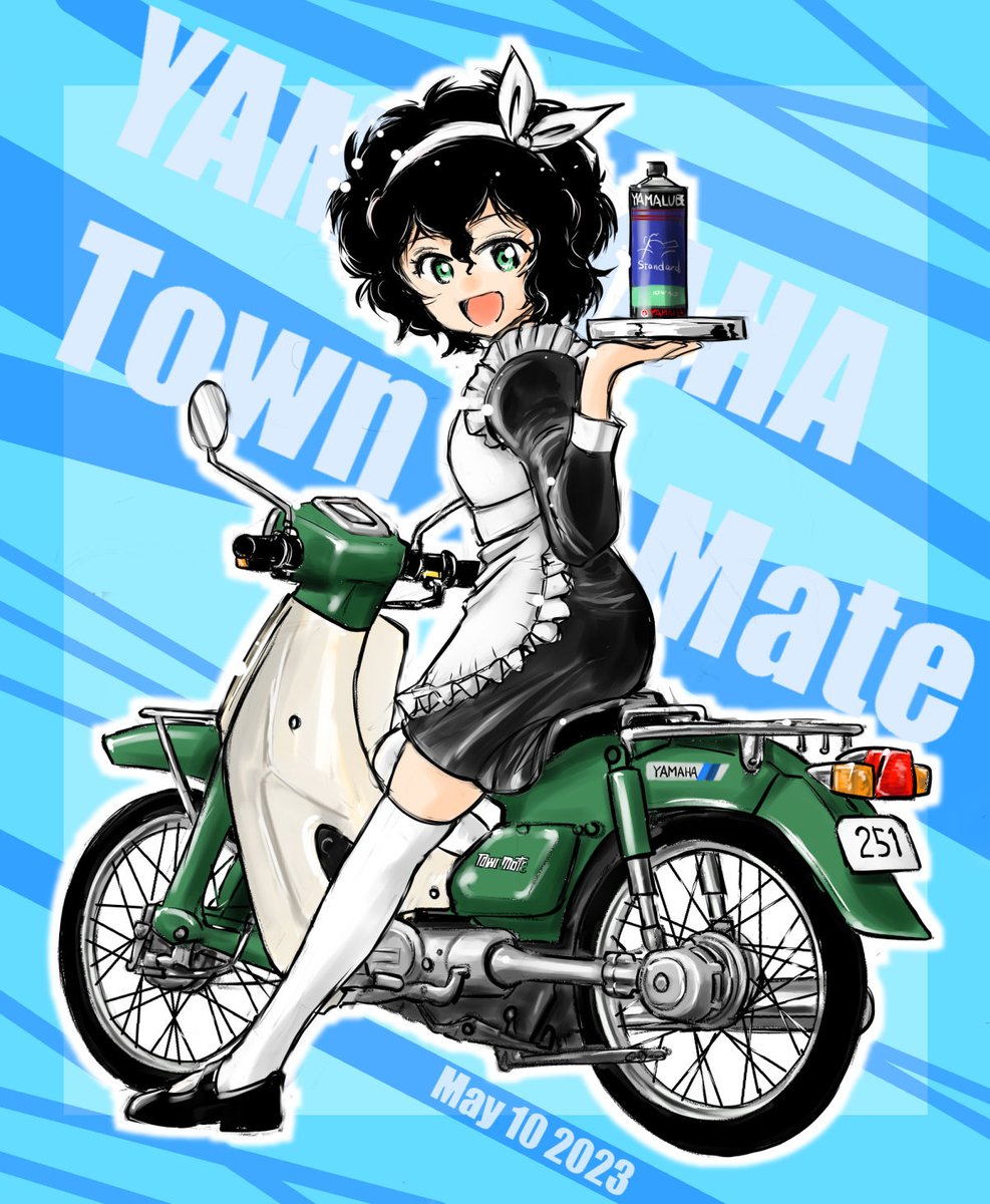 「#原付の日 なのでこの1年描いた原付を供養。なんだけど、49ccはタウンメイトと」|いさかこうじのイラスト