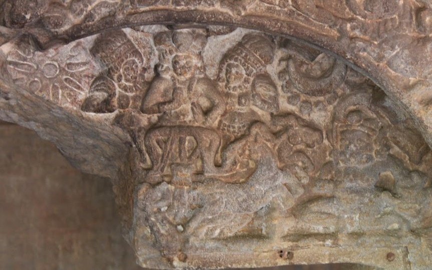 The image of lord Surya the Sun god in #Jain caves of Khandagiri is almost similar to the Surya panel of Bodhgaya