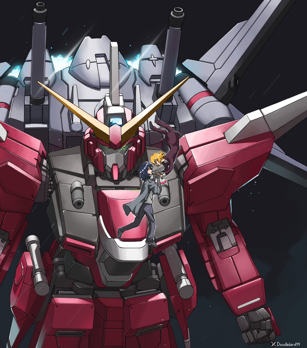 Doodlebird14's tweet image. Hello #PortfolioDay!

I’m mesa and I draw mecha and pixels!