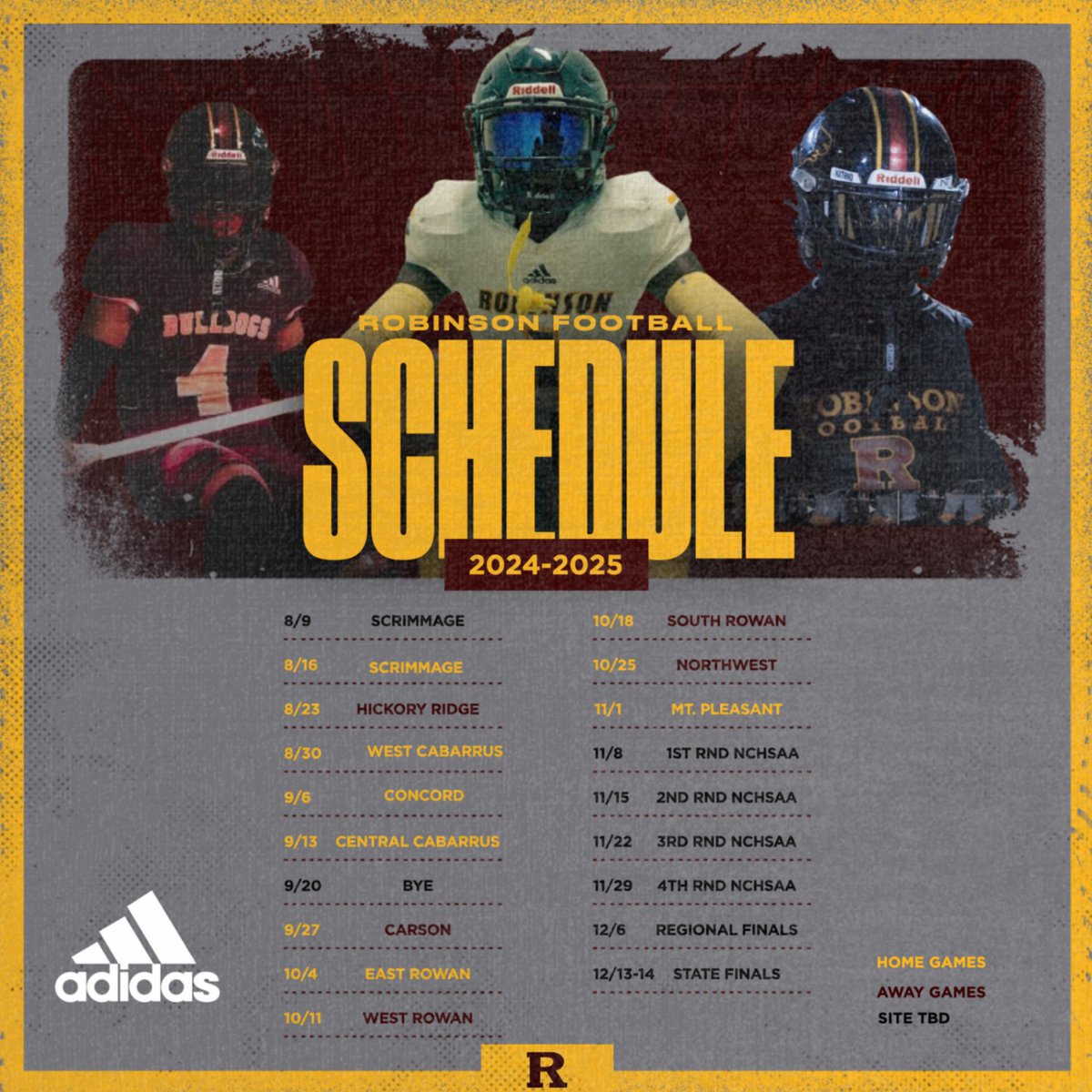 2024-2025 Football Schedule!