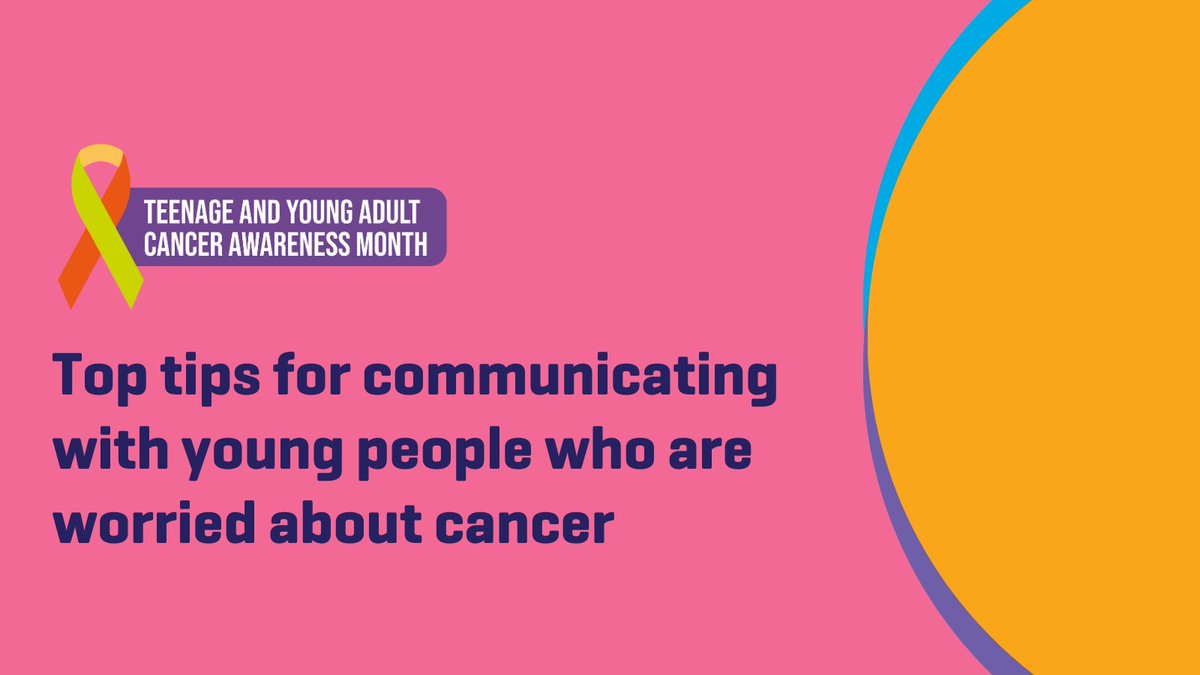 Good communication can have a huge impact when working with young people 🗣 This #TYACAM @JoStark40711424 , Chief Nurse for TYAC and @CCLG_UK shares some key points for #CancerProfessionals to keep in mind when working with young people. More info at: bit.ly/3J9IqFZ
