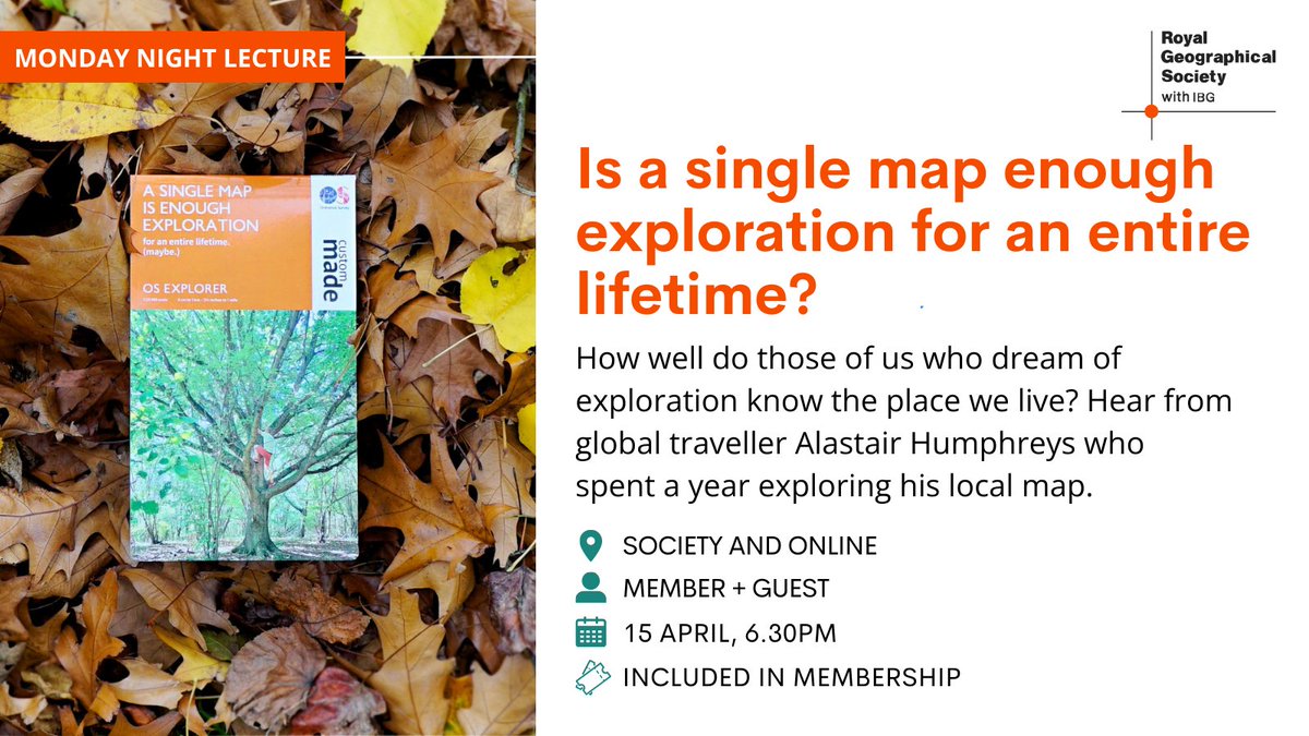 Thank you to Dr Lola Fatoyinbo for her insightful talk last night. Next Monday, @Al_Humphreys will discuss how exploring your local area can lead to immense discovery and connectivity with nature.🌳🍂