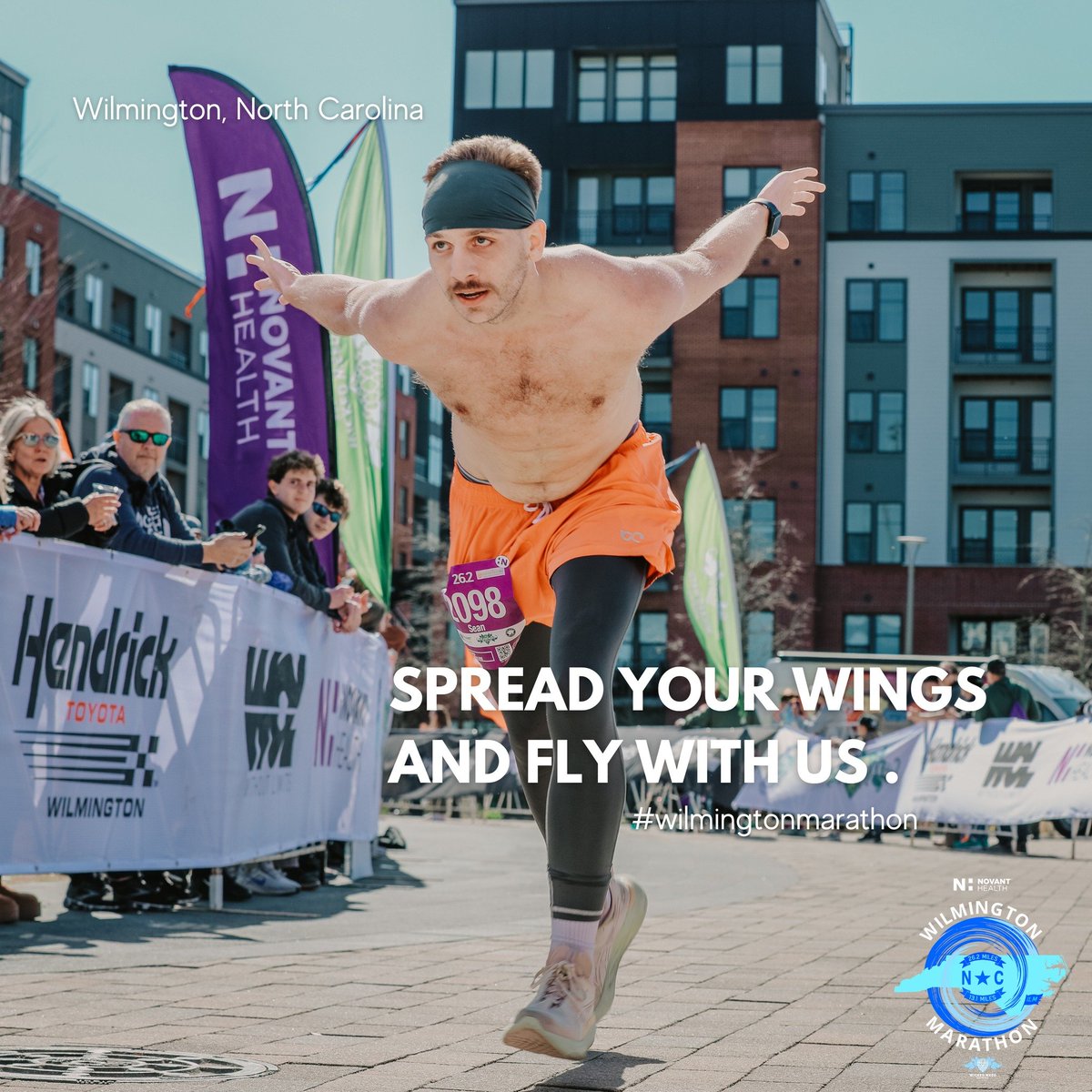 Crossing that finish line is hard to put into words, an experience that you learn so much from, and an accomplishment you'll never forget.
Photo Feature:
Sean Plaskon, from New Jersey, flying through the 2024 Marathon finish line in style.