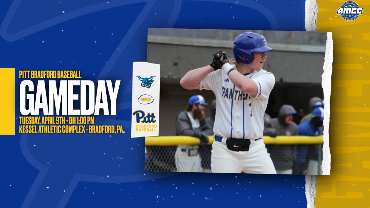Panthers back in action this afternoon!

📺:amcc.boxcast.com/#/broadcasts/y…

📊:athletics.pittbradford.org/sports/bsb/202…