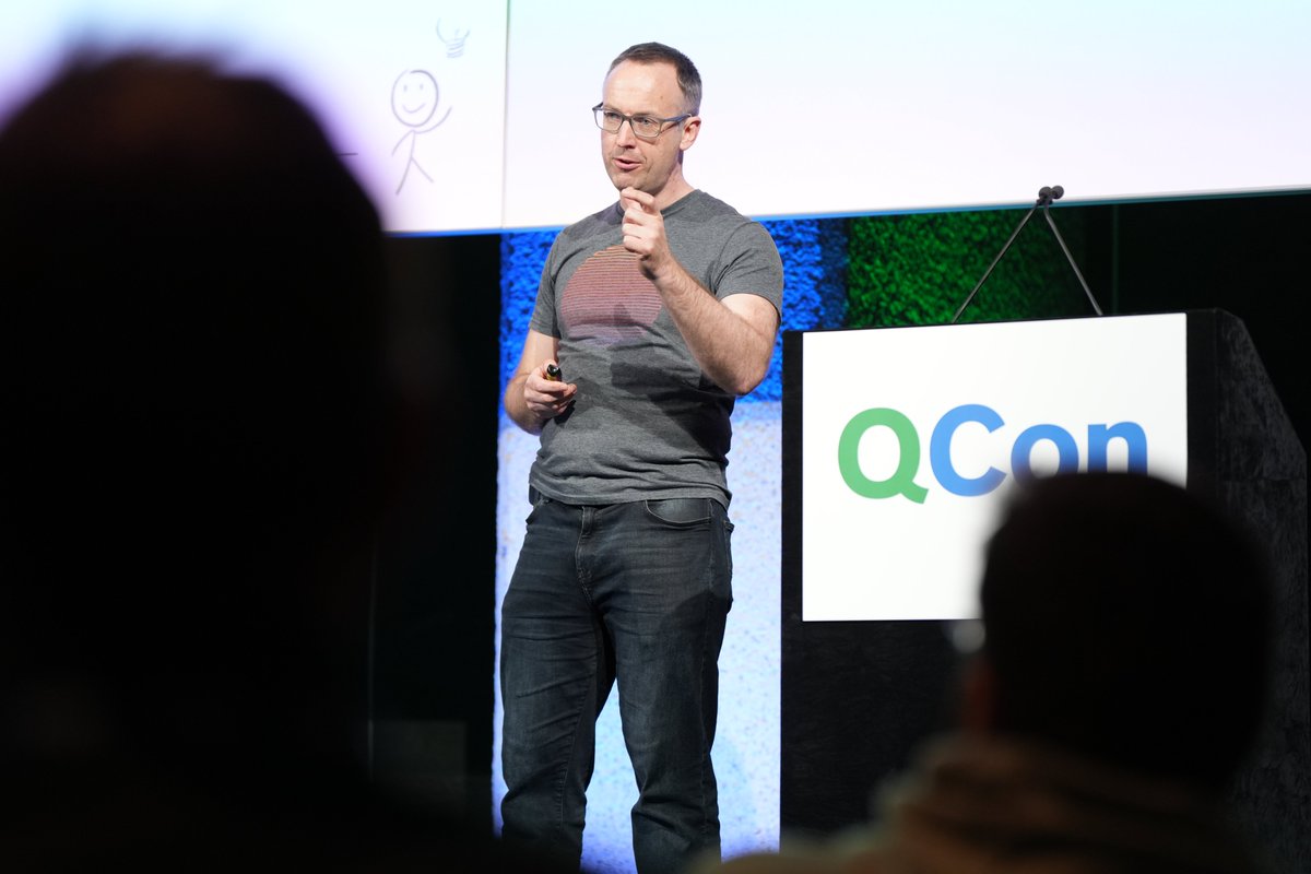 On stage at #QConLondon, Neil Vass, Engineering Manager at @coopuk & 18+ Years in Tech, shares their journey towards #agile, system-ownership models while embracing team-specific innovations: shorturl.at/aDKY0 #AgileTransformation #SoftwareDevelopment #SoftwareConference