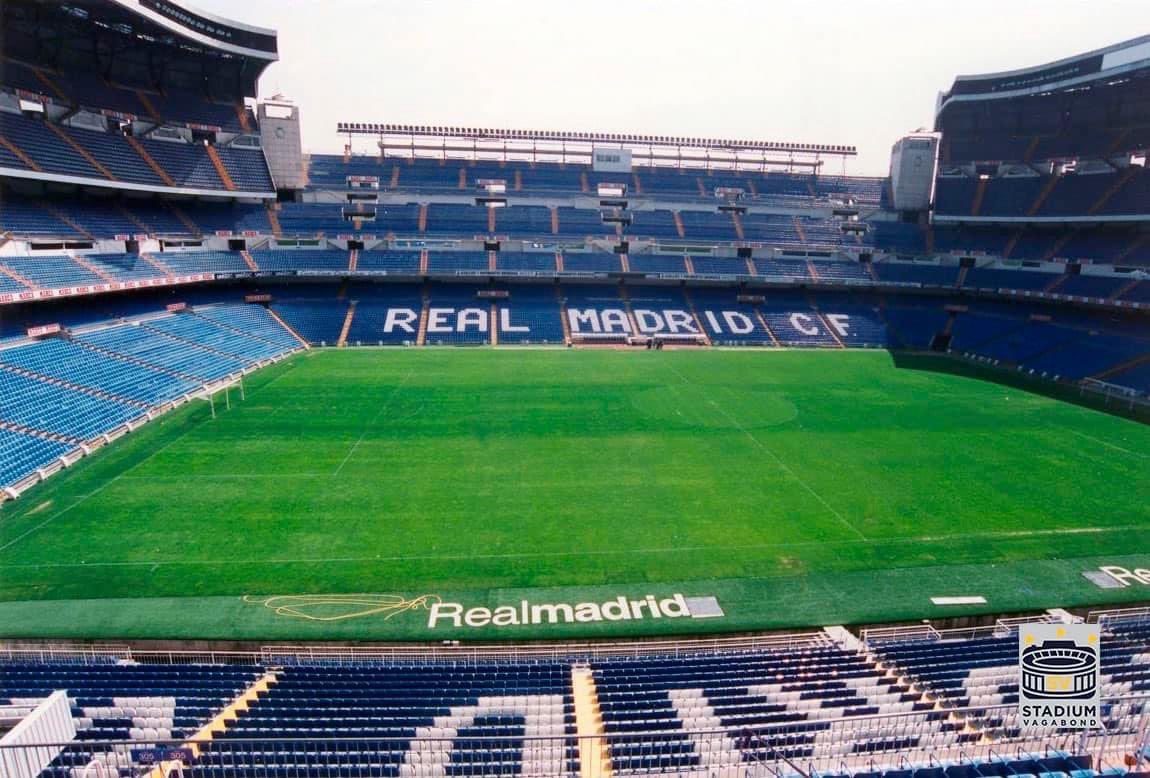 Santiago Bernabéu Stadium, Madrid, Spain in 2002 - Home of Real Madrid CF - Opened 1947 - Capacity 83,186 #worldcup #football #soccer #messi #ronaldo #futbol #ucl #fifaworldcup #uefa #championsleague #cr #neymar #cristianoronaldo #laliga #losblancos #realmadrid #madrid