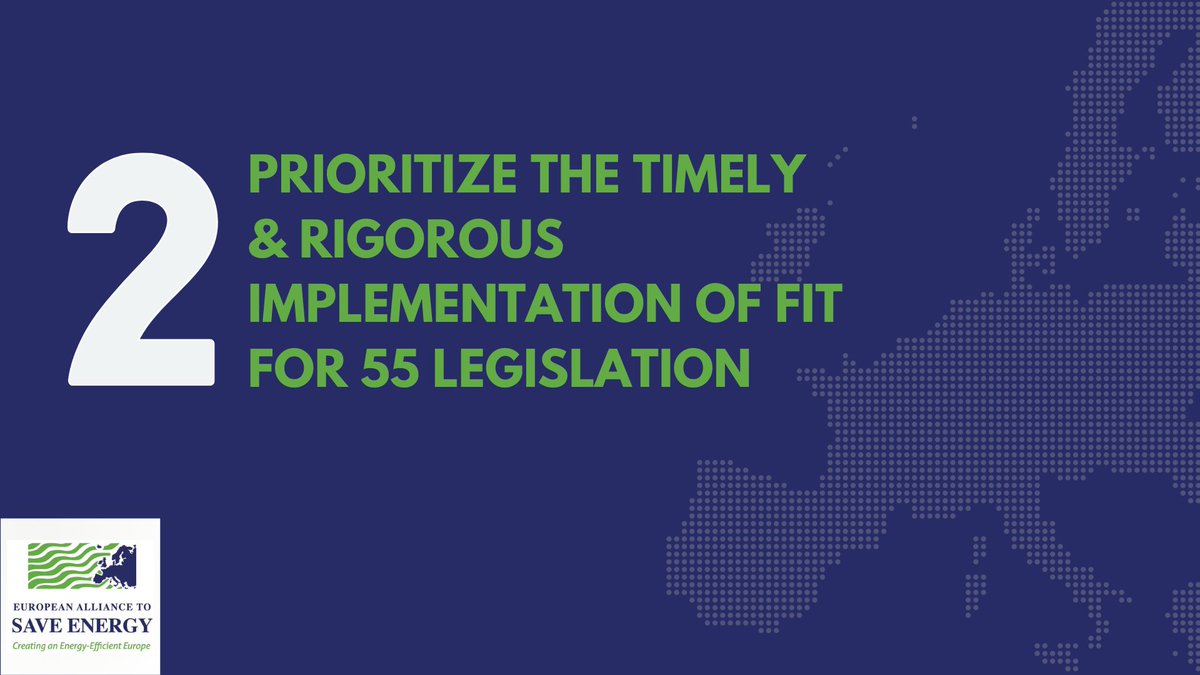 📢 @EUASE calls on newly elected European Parliament & Commission to prioritize #EnergySystemEfficiency. Prioritizing #Fitfor55 and data driven policy reviews is essential to achieve climate goals. ⭐ Read the EU-ASE Manifesto: bit.ly/3J2sYuZ