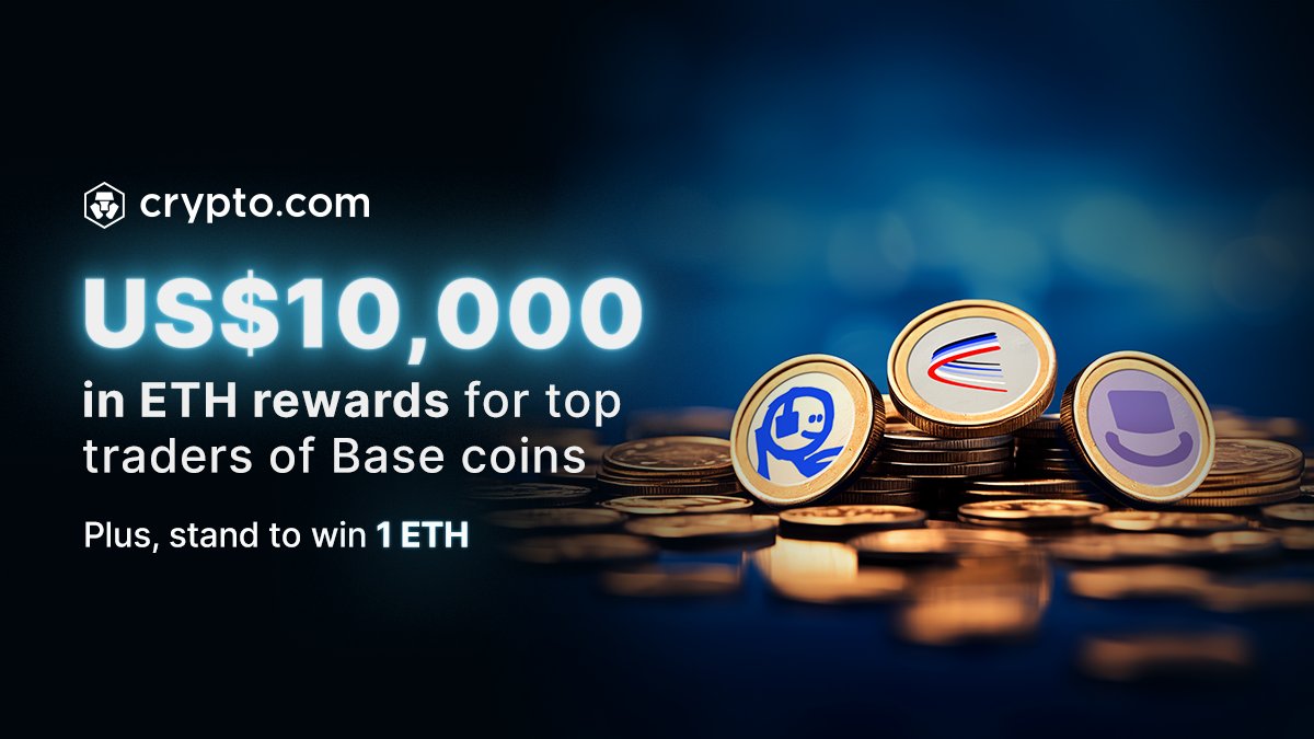 ⛓️ Base chain tokens are all the rage these days For a limited time only,  you can be rewarded with US$100 of $ETH + up to 1 ETH by simply trading  $AERO, $