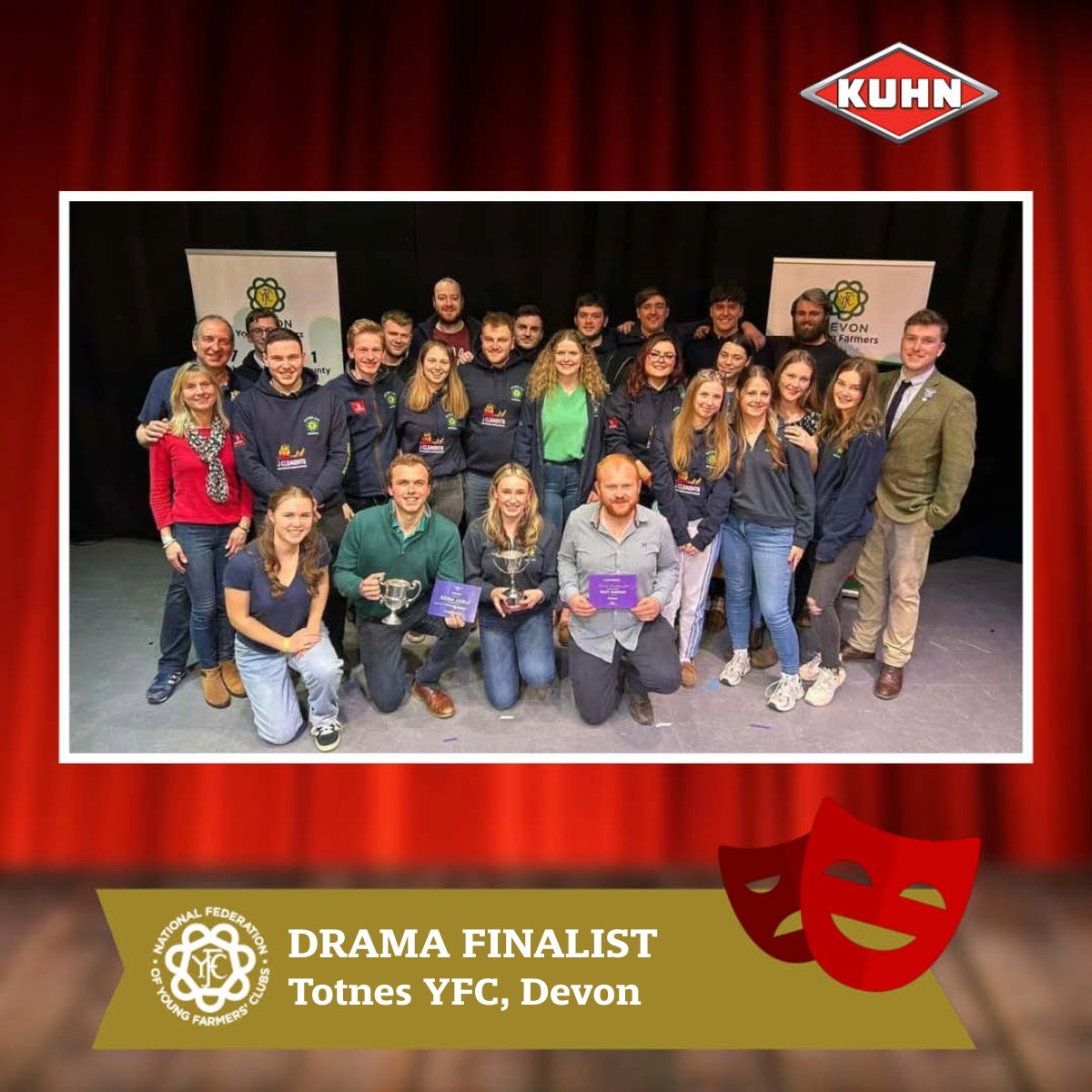 There's a farming theme to Totnes YFC's @KUHN_UK. It follows the story of Max who leaves the family farm to pursue a career as an environmental consultant, just as unexpected events unfold at home.