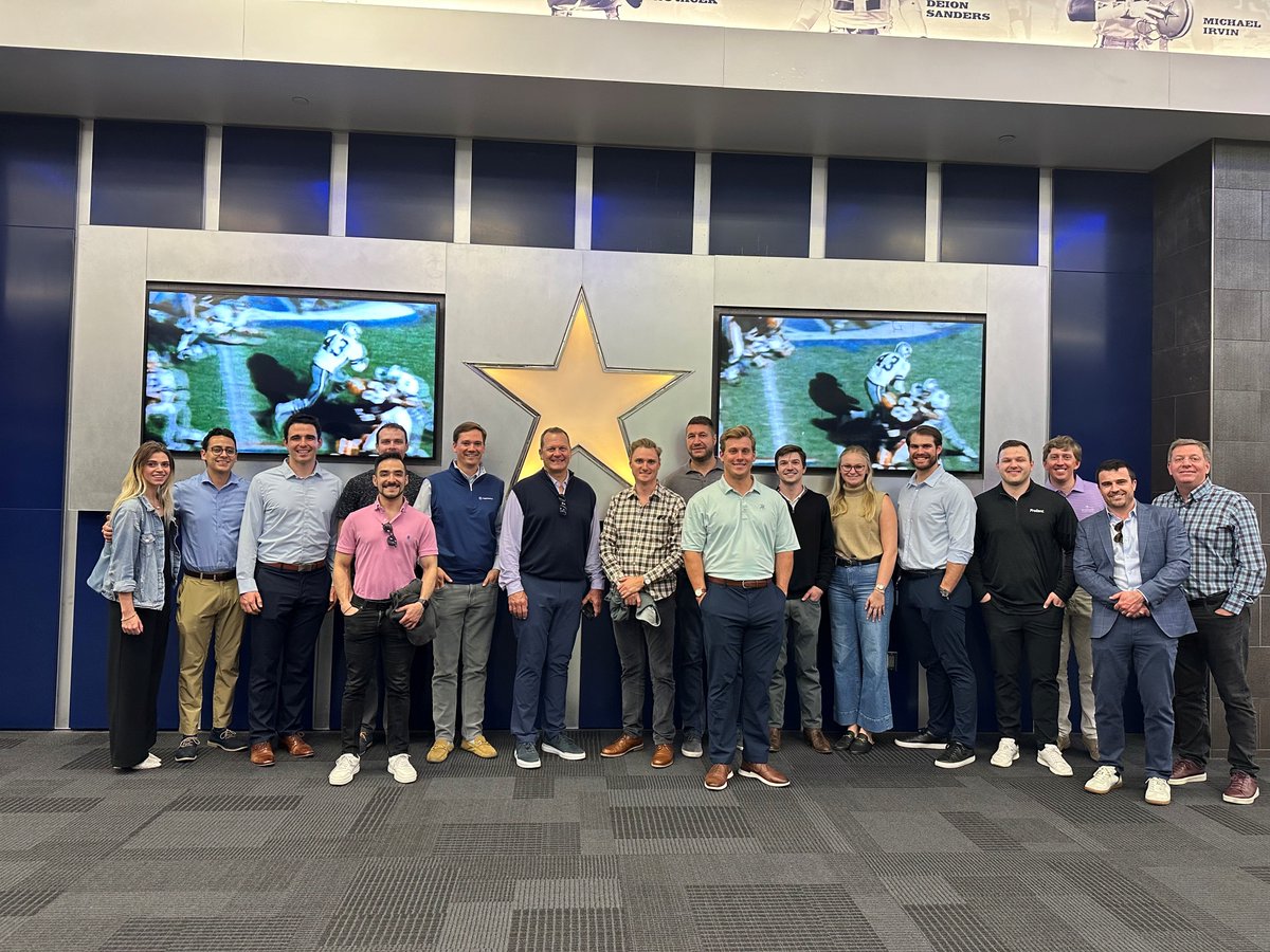 Our Dallas teammates had a great time visiting @ATTStadium. Huge thank you to Nick Ackels with @theLegendsway for making this possible, along with partners from Community National Bank and @Cushwake.