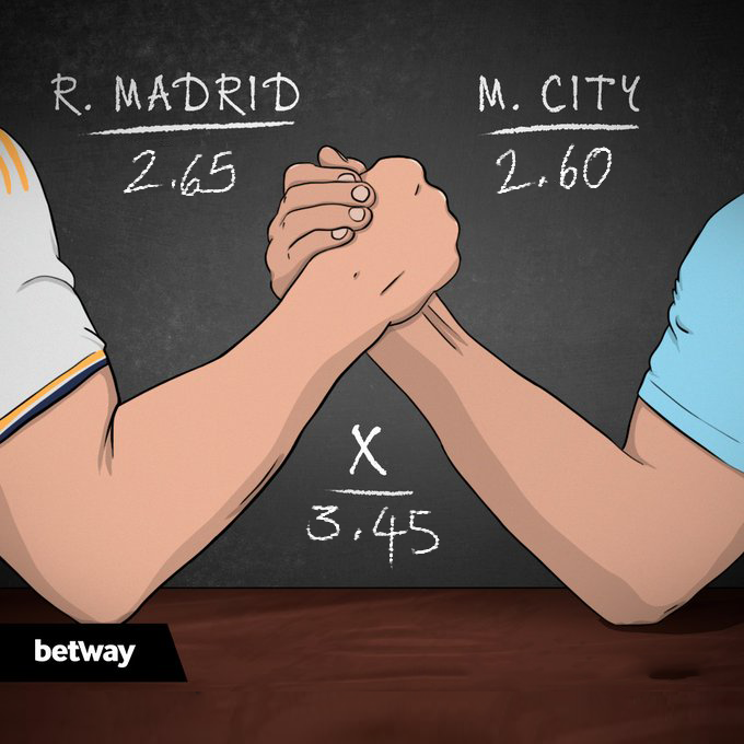 ⚪Real Madrid v Man City🔵 Which team will strike first? 🧐⬇️ #UCL