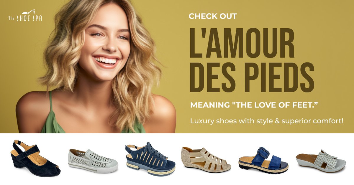 Directly translating to 'The Love of Feet' in French, L'Amour Des Pieds offers luxury shoes that prioritize both style and comfort. They feature the patent pending Remac Arch, ensuring a custom fit that contours to your foot. Get yours today!
bit.ly/3ZCLkJk
#shoelover