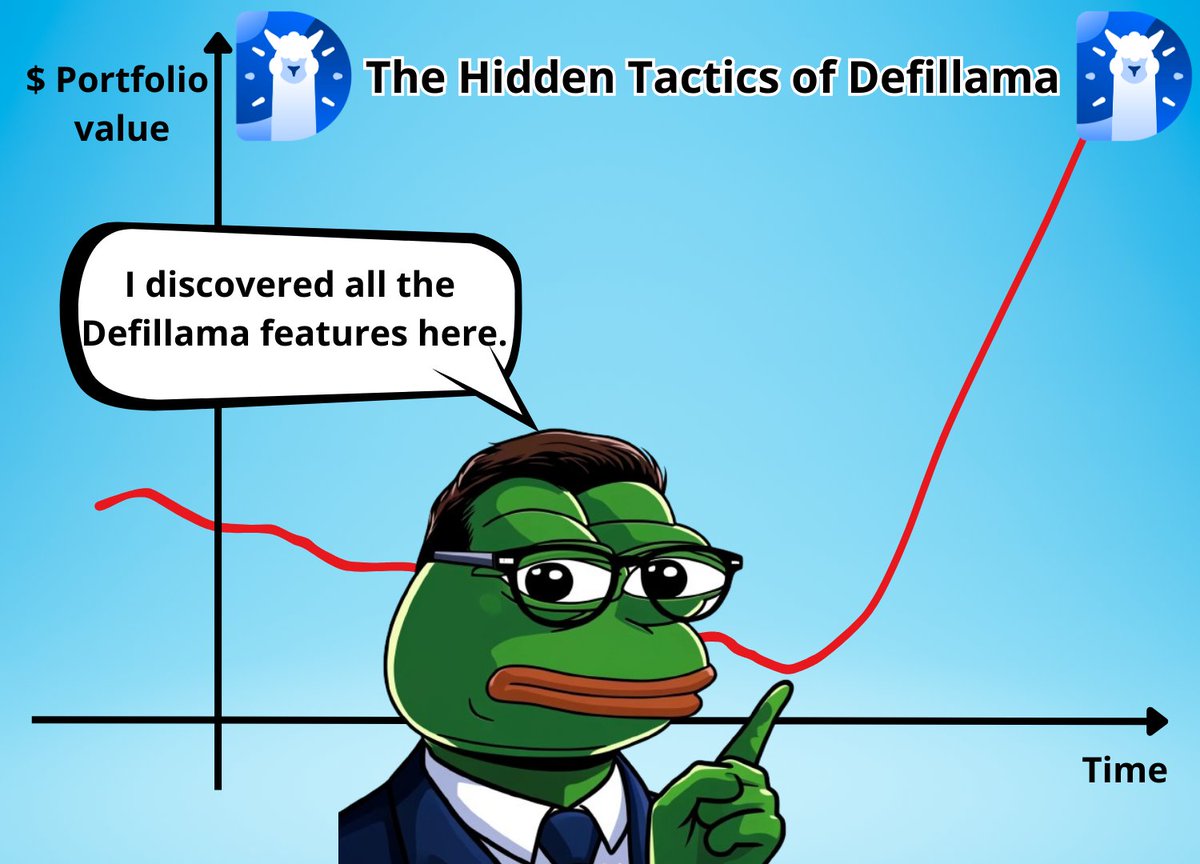 I just found the easiest way to find 100x before everyone else.

All you need is <a href="/DefiLlama/">DefiLlama.com</a> and a brain 🧠

No one will share the real GEMS with you unless you find them yourself!

And here's how! VIDEO GUIDE 🧵🔽