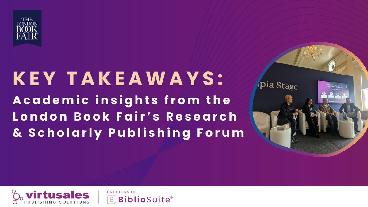 From exciting emerging opportunities to inconvenient industry truths, read the key takeaways from the @LondonBookFair Research & Scholarly Publishing Forum in our latest blog: buff.ly/49q8Z49 #academicpublishing