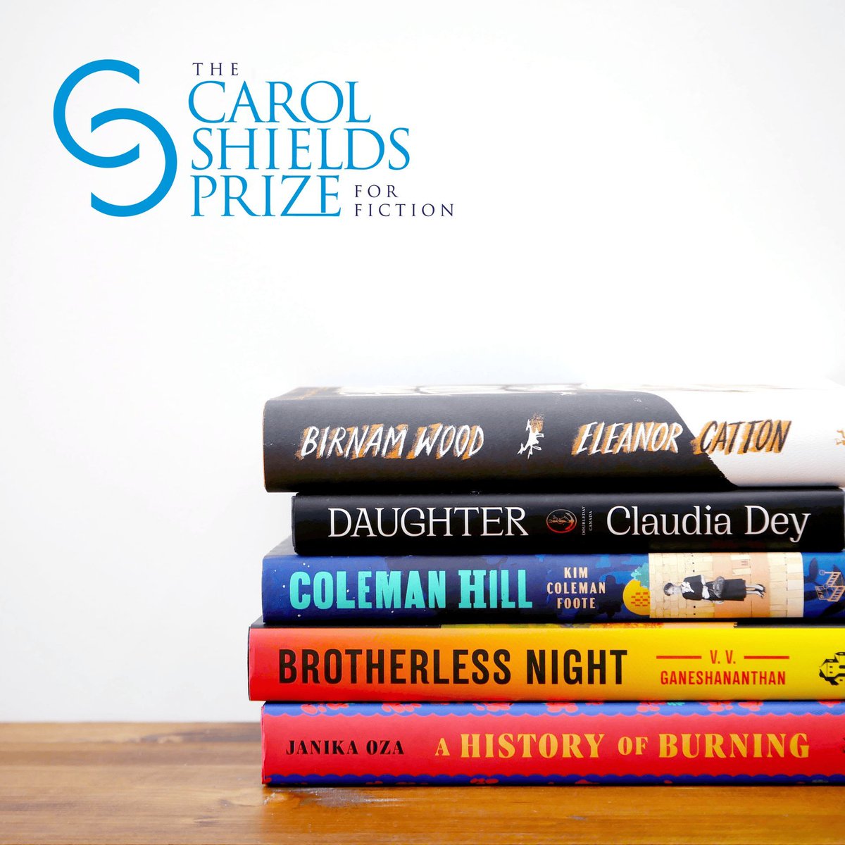 The Carol Shields Prize for Fiction is happy to reveal and celebrate its second annual Shortlist of five fiction writers from Canada and the United States: Eleanor Catton, Claudia Dey, Kim Coleman Foote, V. V. Ganeshananthan, and Janika Oza. Learn more: bit.ly/3UddL0Q