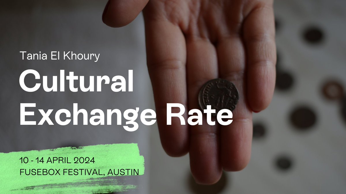 ⏰Opening tomorrow! Catch @taniaelk's immersive installation Cultural Exchange Rate at @FuseboxFestival, Austin until 14 April Book now to see this extraordinary exploration of border crossings and family histories: artsadmin.co.uk/events/cultura… #AustinTexas