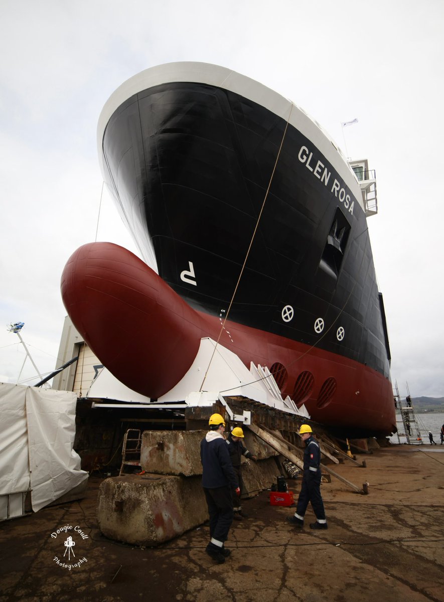 Caledonian MacBrayne ferry Glen Rosa close to launch today.

#calymac #calmac #ferry #glenrosa #shipsinpics #inverclyde #portglasgow #fergusonmarine #shipbuilding