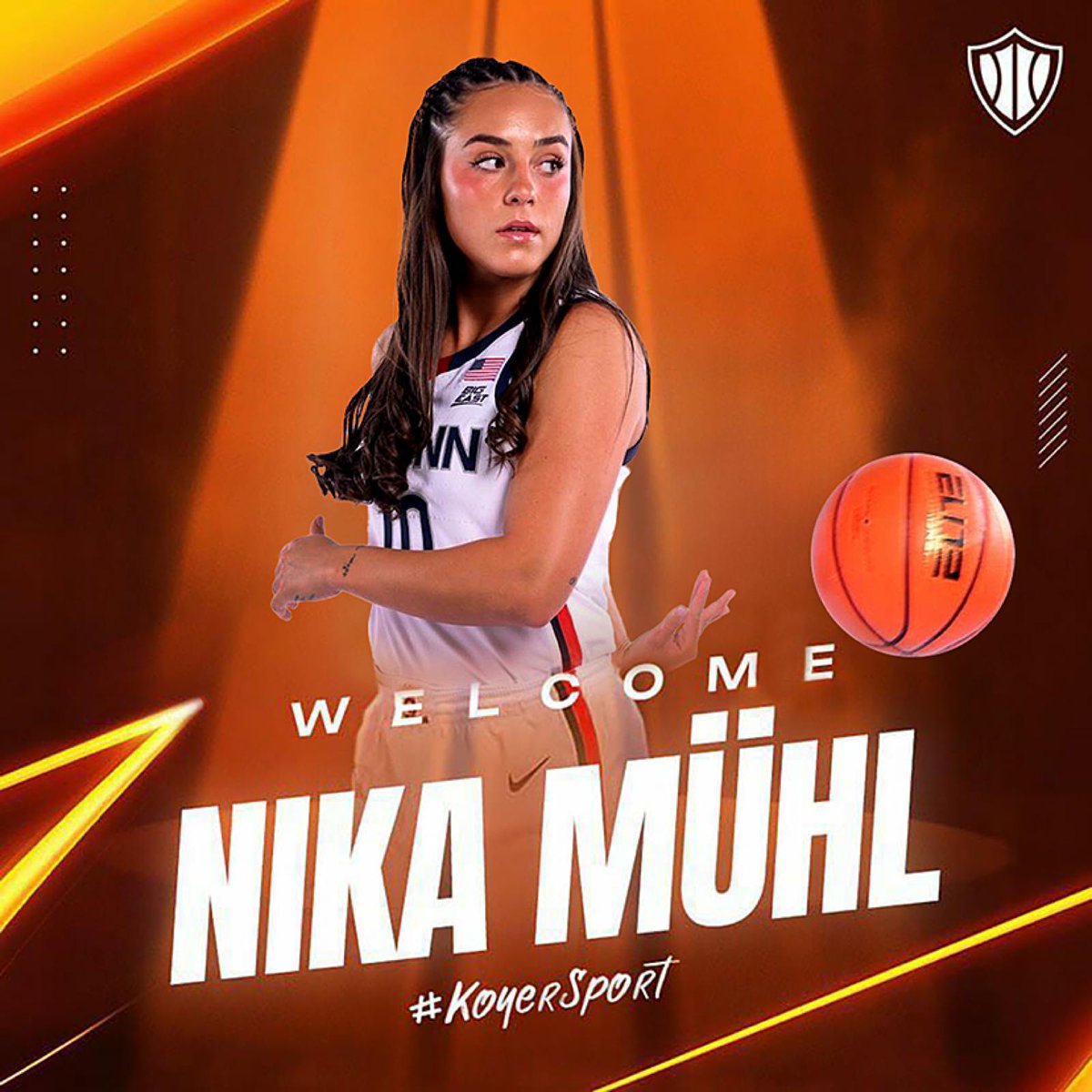 Happy Birthday and Welcome @MuhlNika 🎯❣️ #WNBA Draft ready 🙌 @UConnWBB ⬇️ All-time assists record 679 🔥 Single-season assists record 284 🔥 Single-game assist record 15 🔥 BIG EAST Defensive Player of Year X2 #KoyerSport FAM #SIGFam #GoHuskies #EuroLeagueWomen #NCAAW