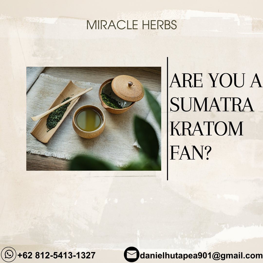 Sumatra is home to thousands of animals, plants and kratom. Sumatra kratom is known for its energizing, caffeine-like properties. Are you a Sumatra kratom fan? We sure are!

#MiracleHerbs #Indiana #Iowa #Kansas #Kentucky #Louisiana #Maine #Maryland #Massachusetts #Michigan #Ohio