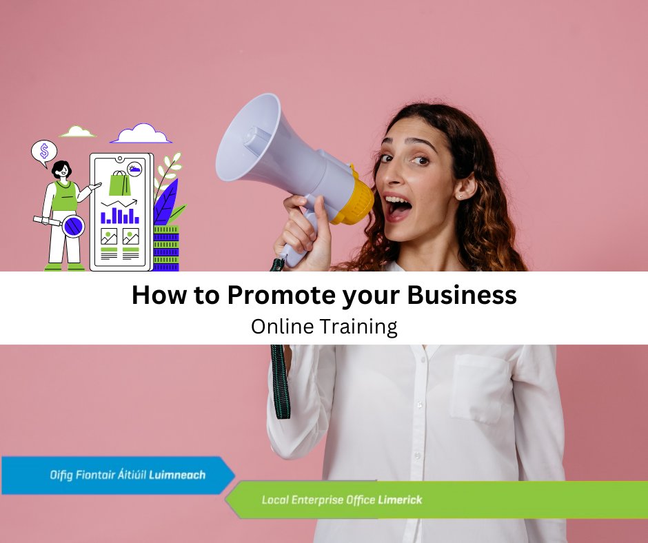 Join @LEOLimerick for a 1 day workshop to discover the art of promoting your business effectively. Hosted online from 10 am to 4:30 pm, this event is your gateway to mastering the strategies of gaining PR for your business.

Book here:
lnkd.in/e4nbK8Jh

#MakingItHappen