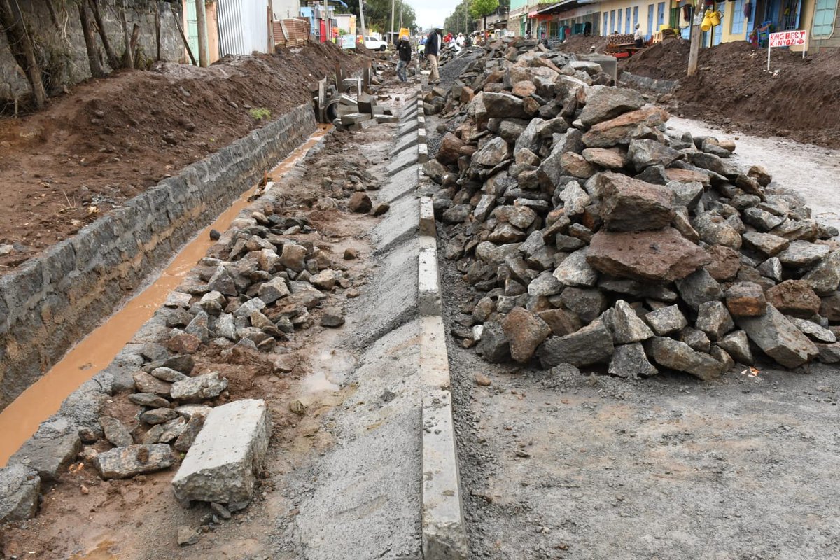 Gilgil St Patrick Town tarmac Road progress .....