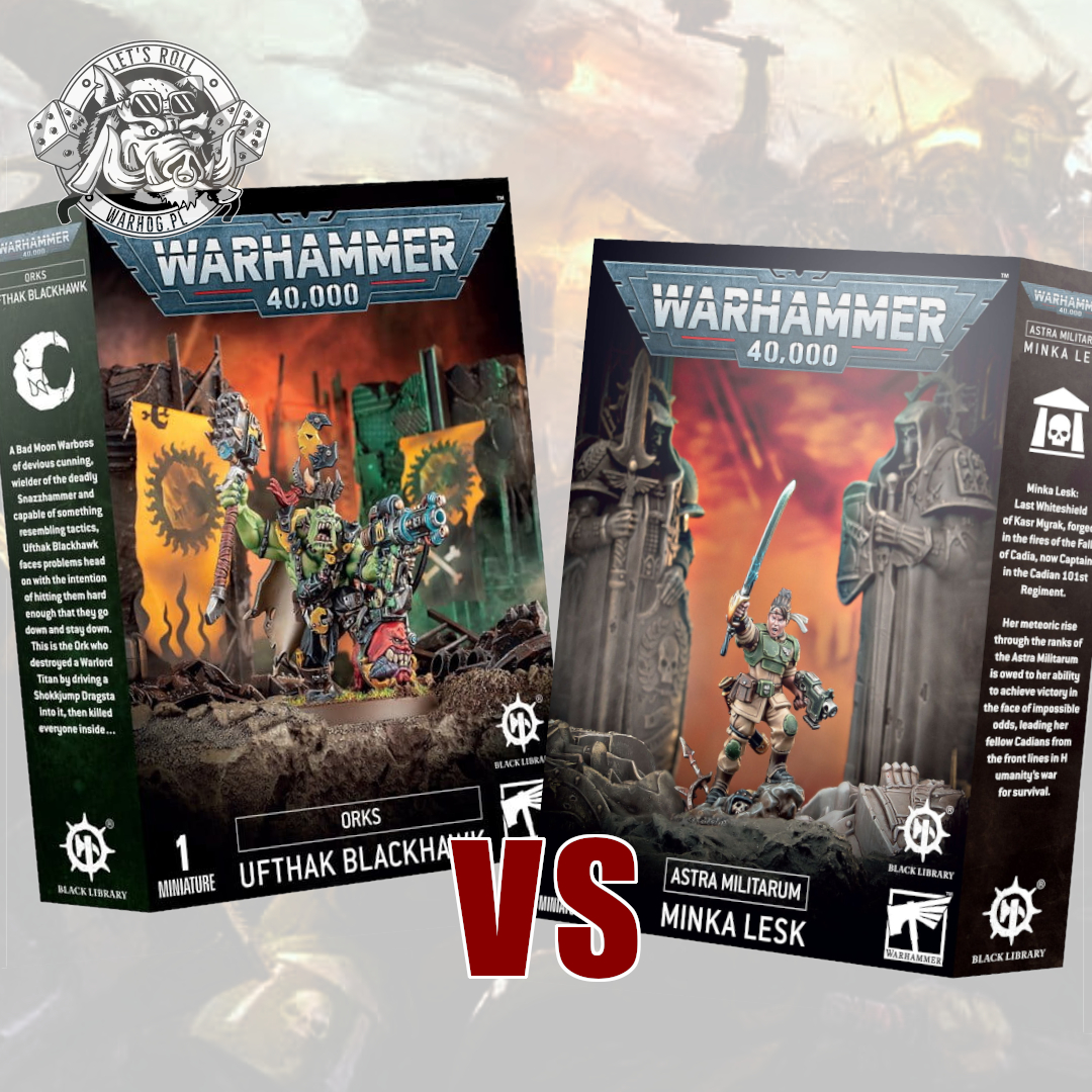Ufthak Blackhawk or Minka Leska - which of this Black Library heroes would win a fight? 💪 Give us your votes in the comments! Both models can be still found in our webstore :) #warhammer #warhammer40k #wh40k #playingwarhammer #warhammercommunity #minkalesk #ufthak #blacklibrary